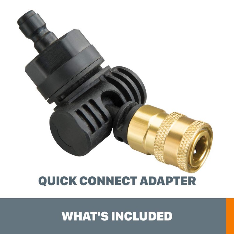 WORX WA4039 Pivoting Quick-Connect Adapter, Black