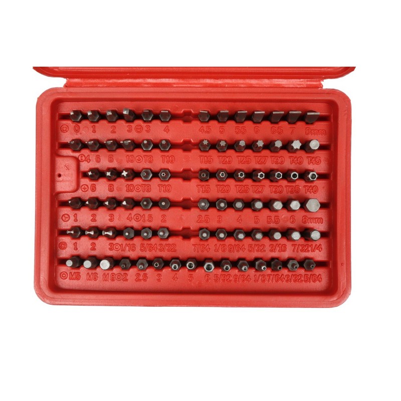 Vector Tools Security Bit Set, Chrome Vanadium Steel | 100-Piece