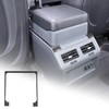 Hudiriy Soft Carbon Fiber Car Armrest Panel Cover TrimSticker Compatible