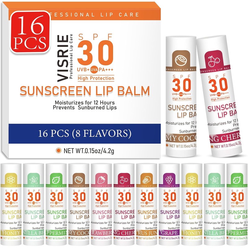 VISRIE Spf 30 Bálsamo Labial Con Protector Solar, Bálsamo Labial