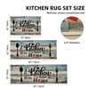 Tritard 100% Non Slip Kitchen Mats for Floor Washable Kitchen