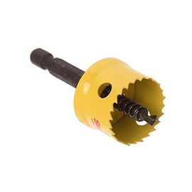 Starrett HSS Bi-Metal Hole Saw - CSC38 Cordless Smooth Cutting Hole Saw - For Wood Plastics Steel Various Materials - 38mm