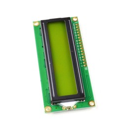 CANADUINO® Green-Yellow LCD 1602 2x16 Character, Optional I2C Interface