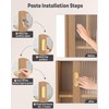 MeBantoo 2 Pack Self-Stick Door Handles, 4 Inch Aluminum Alloy