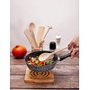 EVERYJOY Wooden Kitchen Utensils Set of 8 (Brown, Set 1)