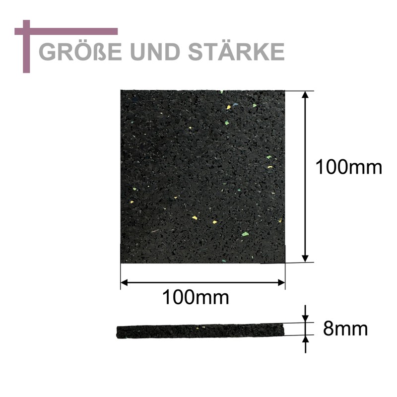 Pack of 4 100 x 100 x 8 mm Patio