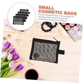 Baluue 5sets Makeup Bag Travel Bag Mesh for Lipstick Powder Compact Cosmetic Pouch for Women 4pcs*5