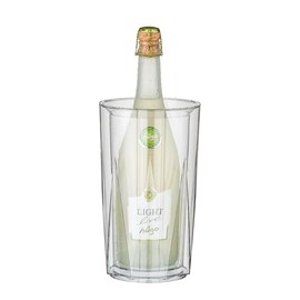 APS 36062 Flaschenkühler "CRYSTAL", Ø außen 13,5 cm/innen 10,5 cm, Höhe 23 cm, doppelwandig, Kunststoff (SAN), glasklar, Made in Germany