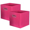 powerking Fabric Storage Box Bins, 2 Pack Foldable Cloth Storage
