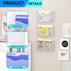 GDINDINFAN Single Pocket Wall File Holder, Mesh Hanging File Folder