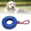 Dog Tire Chewing Toy Bite Resistant Treat Dispensing Rubber Aggressive