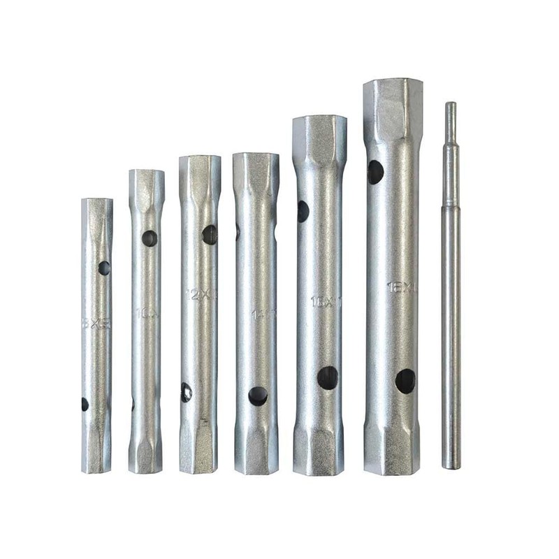 Box Spanner Set + Tommy Bar 6 Piece 8-19mm