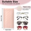 Deepton 3 PCS Sunglasses Case, Soft Glasses Case for Women