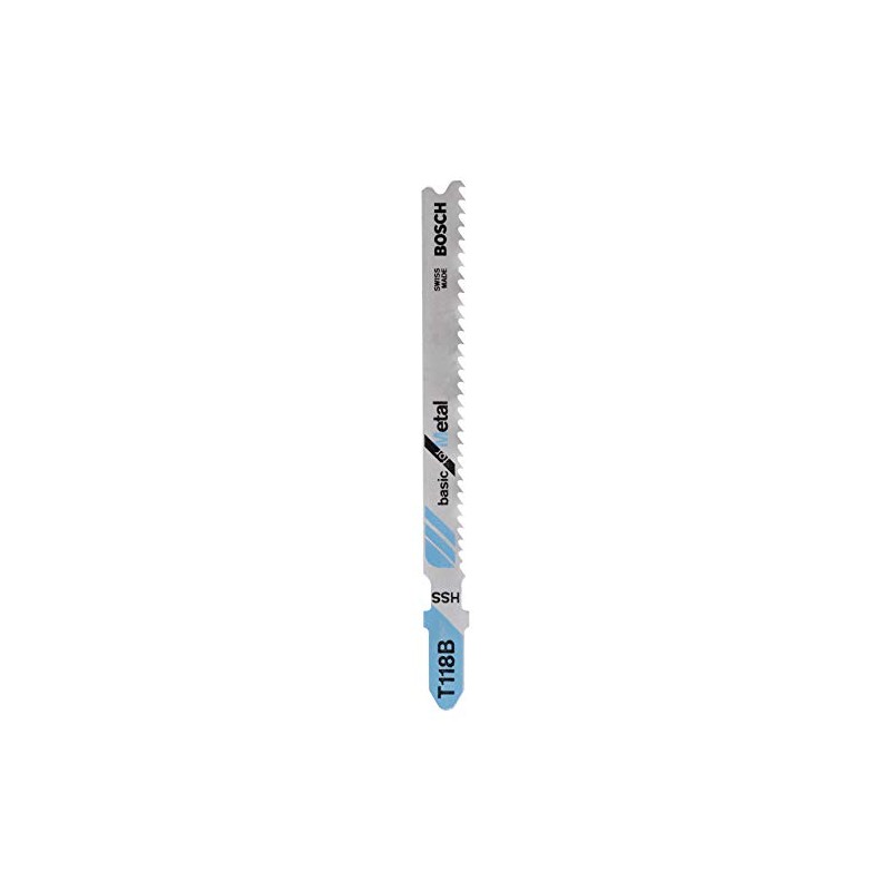 Bosch Accessories 2x Jigsaw Blade HSS T118B Basic for Metal