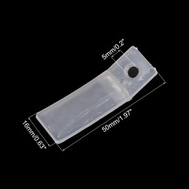 sourcing map Drawer Stops, Pack of 10 1.97 Inch Plastic Drawer Stoppers, Chest of Drawers Non-Slip Stoppers with Screws for Furniture Drawer Repair Tool