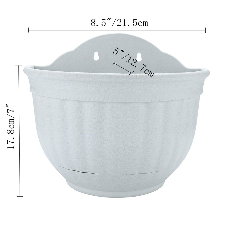 T4U Hanging Wall Vase, Resin Flower Pot, Wall Pot for