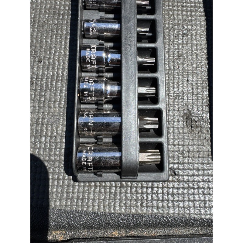Craftsman Sears Craftsman USA 7pc Torx Bit Socket Set 1/4”