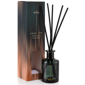 Luxury Reed Diffusers for Home | Aromatherapy Scented | 12 Weeks Long Lasting Fragrance | 5 Thick Natural Rattan Reeds | The Copenhagen Company - Pink Pepper, Patchouli & Musk (150ml)