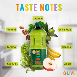 O-Live & Co. Extra Virgin Olive Oil, First Cold Pressed, Smooth & Fruity, Estate Bottled, Non-GMO, Kosher, Gluten-Free, 66 fl oz (2L)