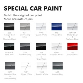 Edantas W6H Serenity White Touch Up Paint for Hyundai Cars, Professional Auto Touch-up Paint Scratch Repair Kit, Automotive Paints Exact Match Compatible with Tucson/Elantra/Santa Fe/Sonata