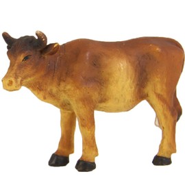 FADEDA Ox/Height: 9 cm/Hand-Painted/Detailed Nativity Scene Figures - Christmas Table Decoration Nativity Accessories