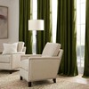 RYB HOME Moss Green Velvet Curtains 90 inches, Luxury and
