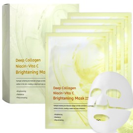 Bio Collagen Real Deep Maske, Centella Collagen Overnight Mask Korean, Anti-Falten Lifting Gesichtsmaske, Zur Hydratation, Anti-Falten-Wirkung, Reinigung und Aufhellung