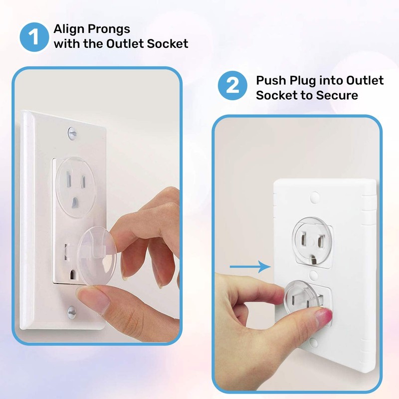 BABY PROOF ME 24 Pack Outlet Covers Baby Proofing, Provide