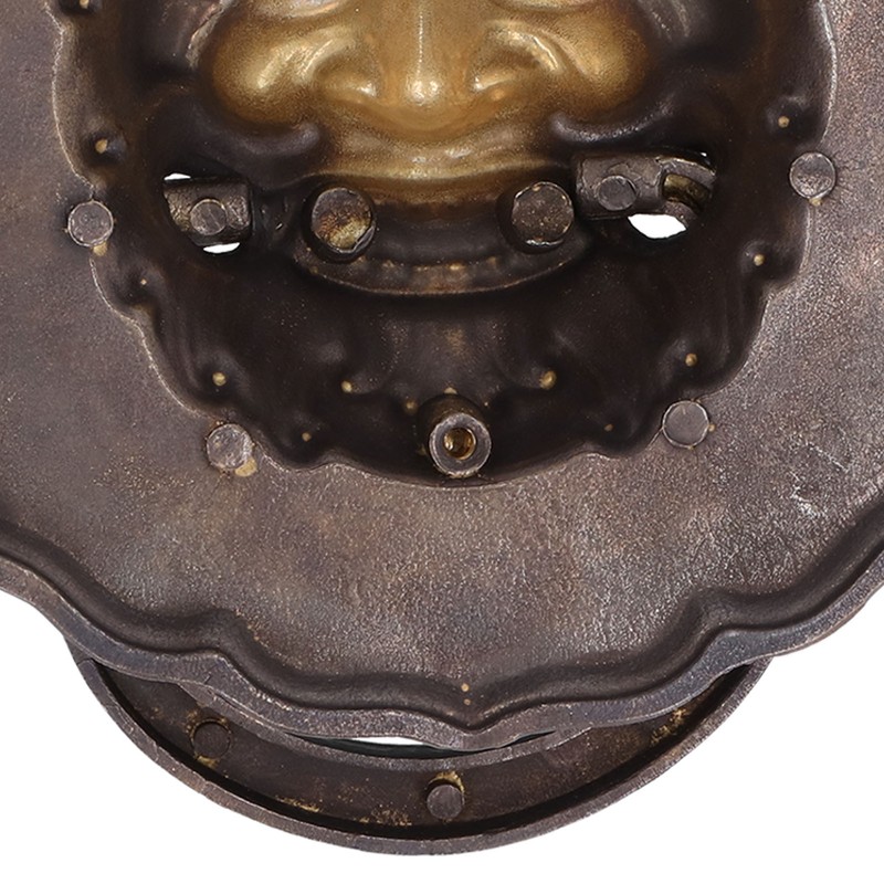 Black Door Knocker Handle Brass Double Door Pull Hardware Accessory