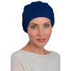 Deresina Harmony Volume Headwear Bamboo Chemo Hat for Women, navy,