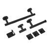 Bathroom Stainless Steel Towel Rack 7 Piece Set Rustproof Colorfast