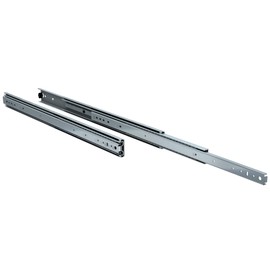 TCH Hardware 32 Inch Heavy Duty 250 lb Steel Drawer Slides - 3/4" Wide - Full Extension with Over Travel | Side Mount Ball Bearing Drawer Rails