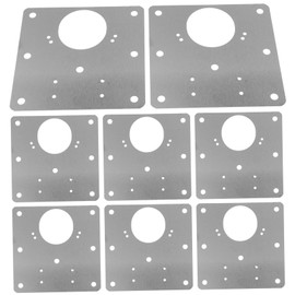 Ipetboom 8pcs Hinge Repair Plates for Cabinet Door Hinge Filler Kit Easy Installation Stable Fixing for Door Frame Aesthetics