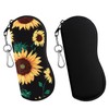 MoKo Sunglasses Soft Case 2 Pack, Ultra Light Portable Neoprene