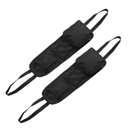 FELTECHELECTR 1 Pair Multifunctional Car Seat Side Organizer Durable Mesh Net Pocket for of Phones and Magazines Quick Installation Straps Car Supply