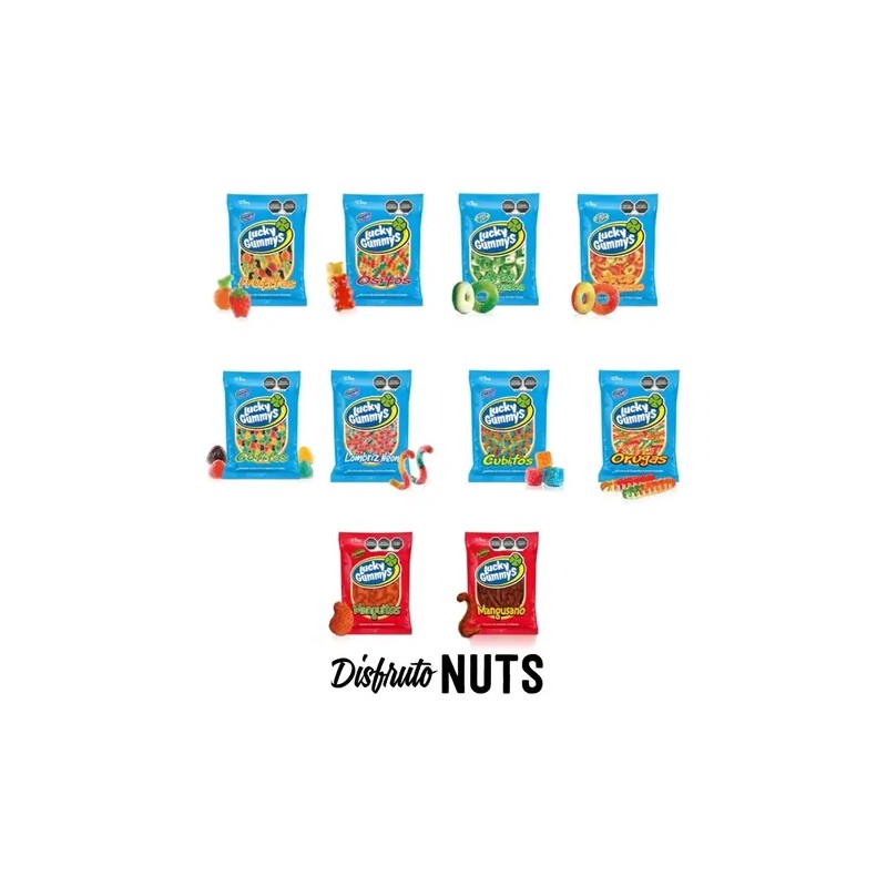 1 Kg Gomitas Lombriz Gummy Lucky