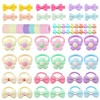 MEISO Toddler Hair Accessories, 156 Pcs Baby Hair Tie Elastic