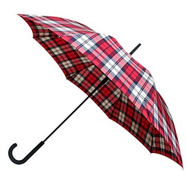 Vista International 7017RD Auto Plaid Stick Umbrella
