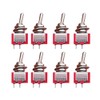 mxuteuk 8pcs 2 Terminal 2 Position SPST Miniature Miniature Toggle