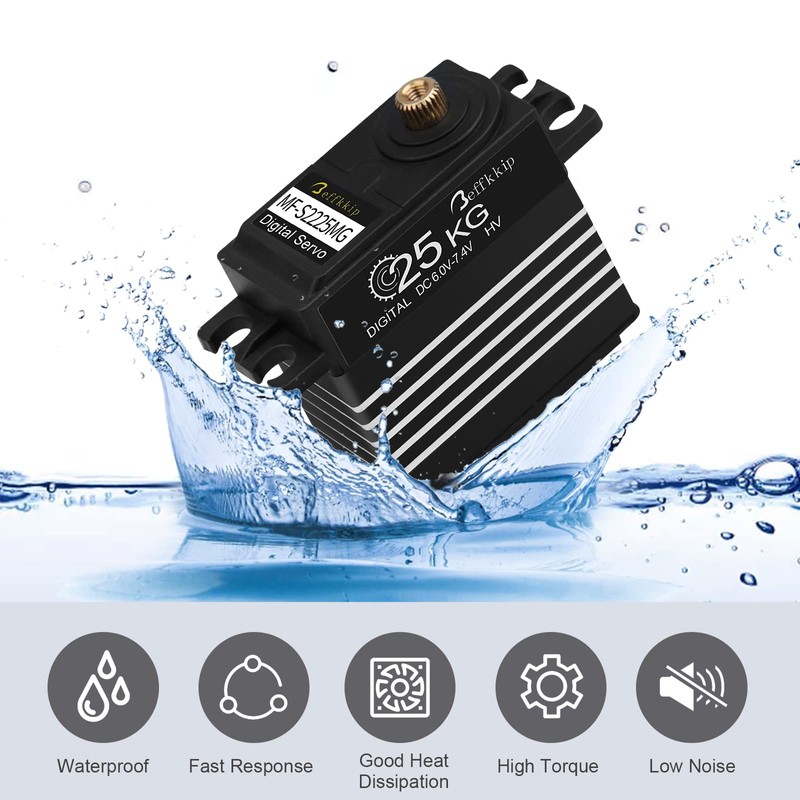 2Pack 25KG Digital Servo Motor High Torque RC Servo Full