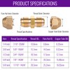 Copper Pipe Extension Joint Connectors - 1/2" Flare Male x