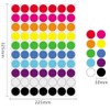 LJFEA 3 x 30 mm Dots Stickers Colour Coded Labels