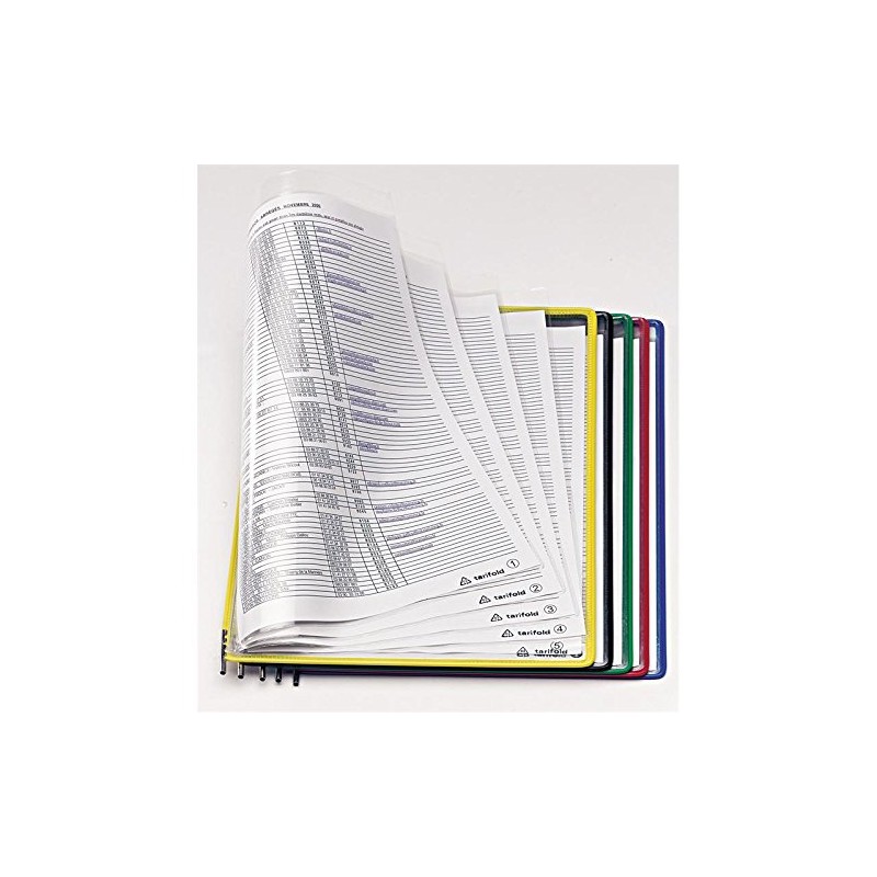 Tarifold A4 Foldfive Presentation Pocket - Assorted Colours (Pack of