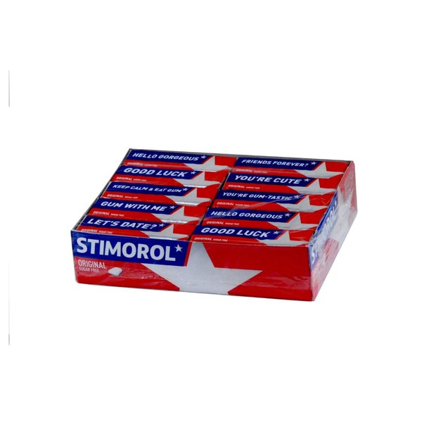 Stimorol Chewing Gum Original 8 Pieces Per Pack, Box of 30 Packs