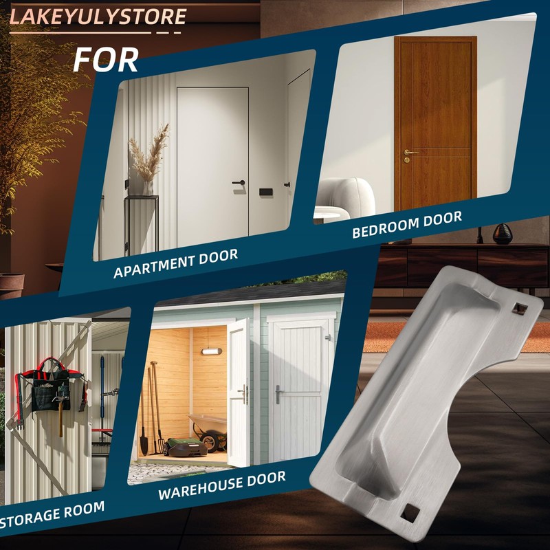 U 9496 Latch Guard Plate Cover Swinging Doors – Stainless