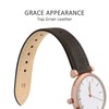 WOCCI 22mm Grace Leather Watch Band for Ladies, Top Grain