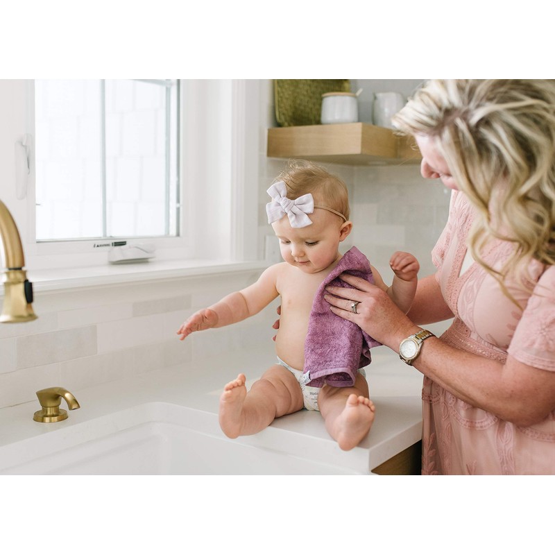 Copper Pearl 6 Ultra Soft Baby Bath Washcloths Premium Large
