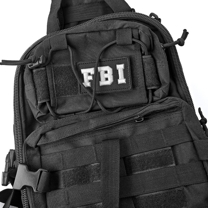 2PCS FBI Patch, Hook and Loop Embroidered Patch for Workwear,