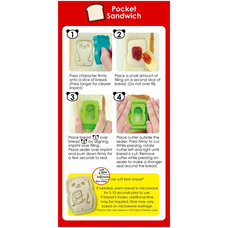 CuteZCute Animal Palz Mini Bento Sandwich Stamping Cutter & Eierformer