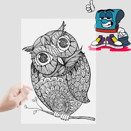 8.5"x11" Laser Printing Printer’s Transparency Film Paper 50 Sheets Silk Screen Printing Laser Film Paper